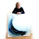 Taidemaalaus meri aallot taiteilija Amberla