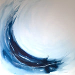 Taidemaalaus "Valossa säkenöiviä aaltoja", 100 x 100 cm